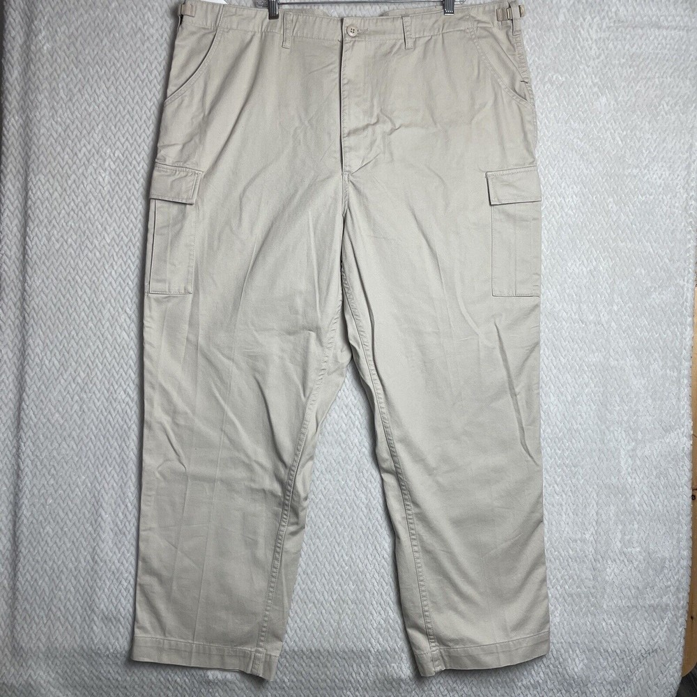 NWT Cabela's Outdoors Tan Cargo Pants Hiking Men Size 46/30